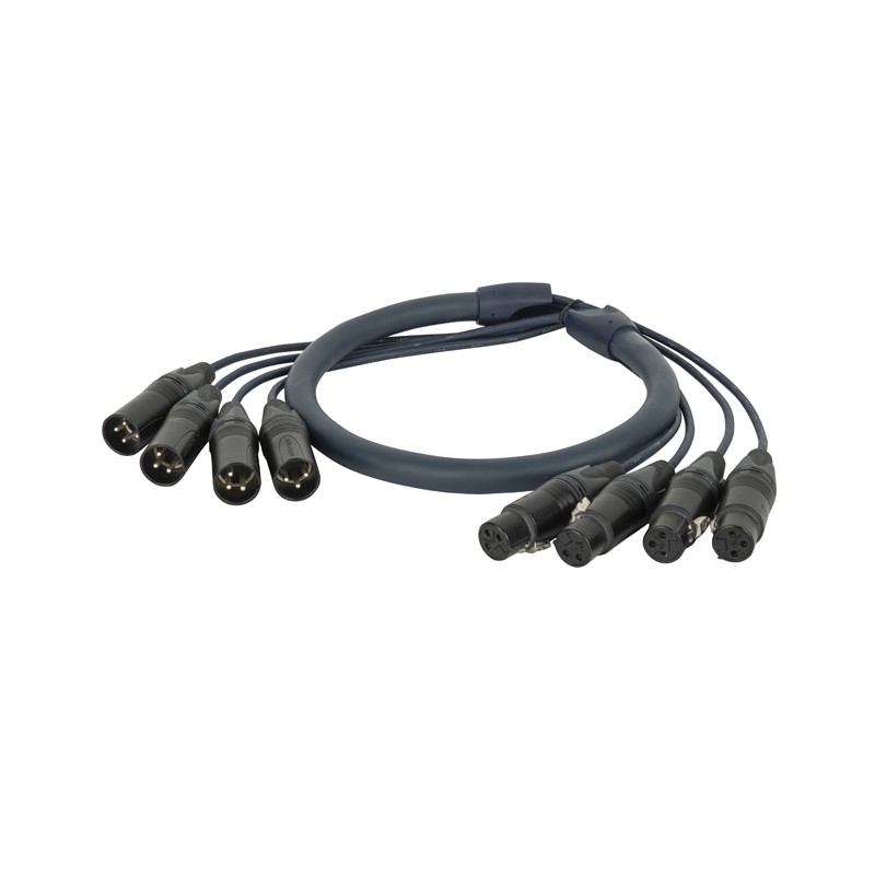 DAP Audio Neutrik DMX Snake 4-way 3-pin XLR - 50 m - 1 DAP Audio Neutrik DMX Snake 4-way 3-pin XLR - 50 m - 1