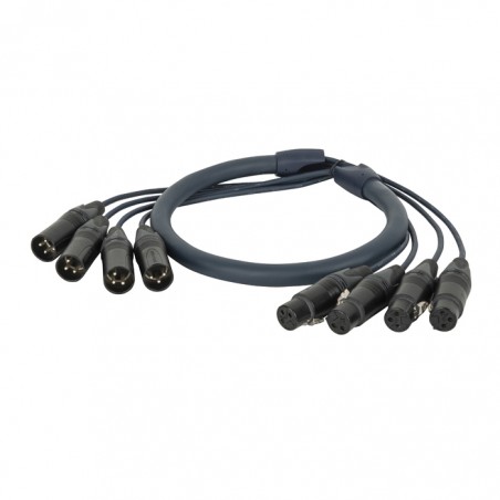 DAP Audio Neutrik DMX Snake 4-way 3-pin XLR - 50 m - 1