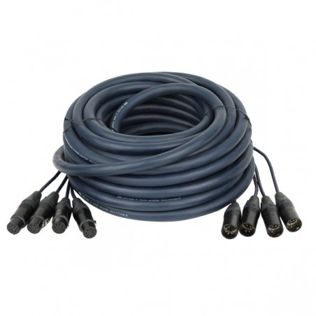 DAP Audio Neutrik DMX Snake 4-way 5-pin XLR - 20 m - 1
