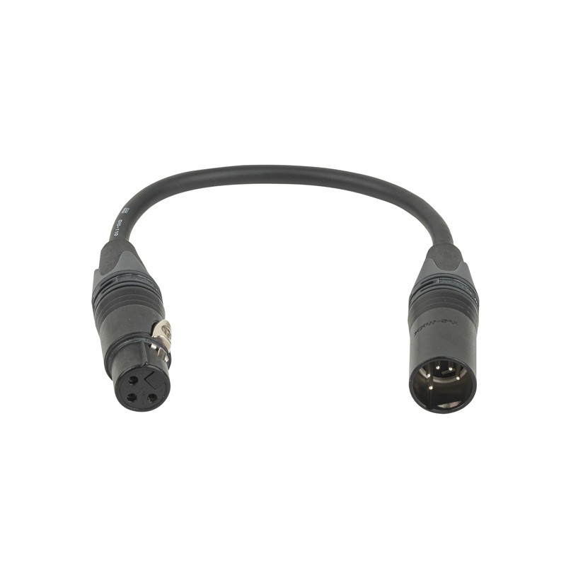 DAP Audio 3-pin female to 5-pin male DMX adapter, Neutrik XX - 1