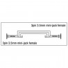 DAP Audio XGA02 - mini-jack/F to mini-jack/F - 2