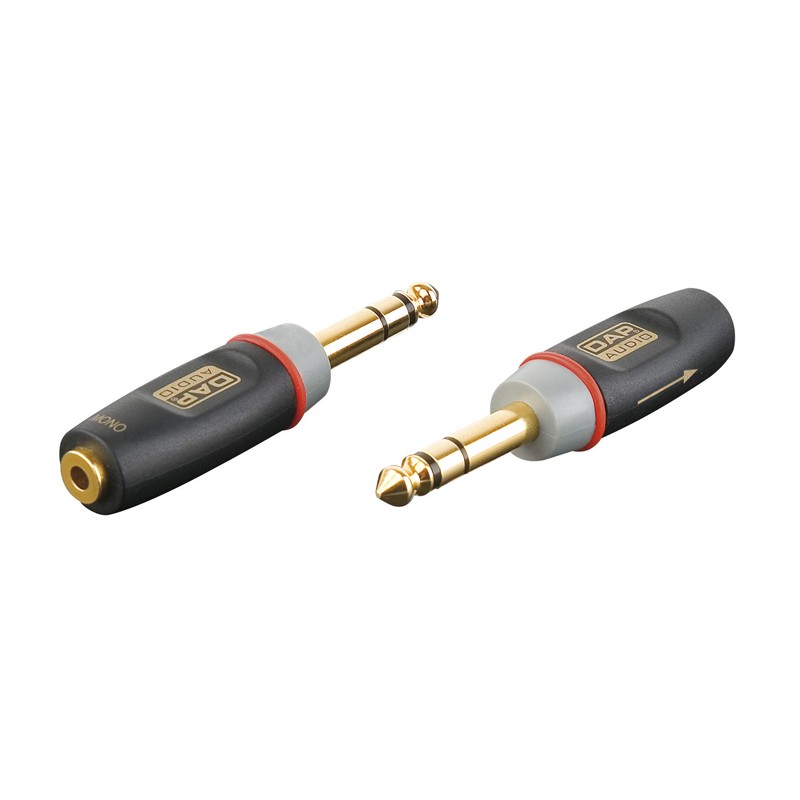 DAP Audio XGA12 - Jack/M stereo to mini-jack/F, incl. 2x 10 kilo-Ohm resistors - 1