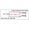 DAP Audio XGA14 - mini-jack/M mono to 2x mini-jack/F - 2 DAP Audio XGA14 - mini-jack/M mono to 2x mini-jack/F - 2