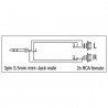 DAP Audio XGA17 - mini-jack/M stereo to 2x RCA/F - 2 DAP Audio XGA17 - mini-jack/M stereo to 2x RCA/F - 2