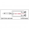 DAP Audio XGA19 - Jack/M mono to 2x RCA/F - 2 DAP Audio XGA19 - Jack/M mono to 2x RCA/F - 2