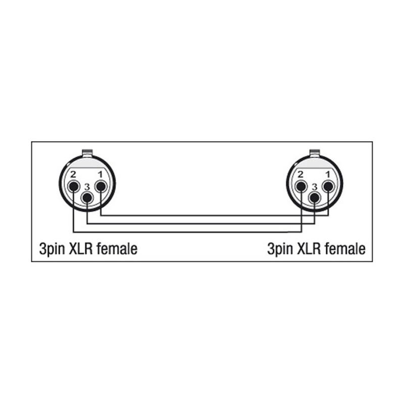 DAP Audio XGA21 - XLR/F 3P to XLR/F 3P - 2 DAP Audio XGA21 - XLR/F 3P to XLR/F 3P - 2