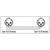 DAP Audio XGA21 - XLR/F 3P to XLR/F 3P - 2 DAP Audio XGA21 - XLR/F 3P to XLR/F 3P - 2