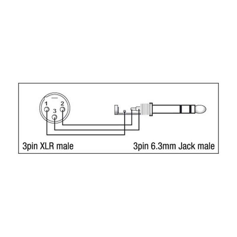 DAP Audio XGA28 - XLR/M 3P to Jack/M stereo - 2