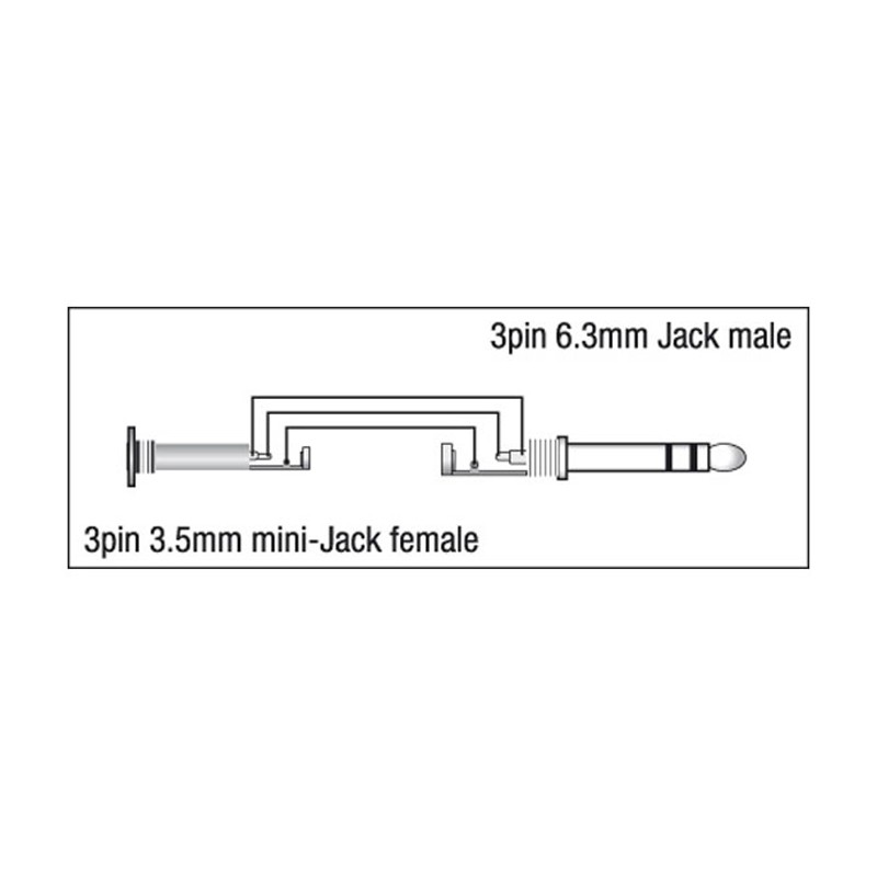 DAP Audio XGA39 - mini-jack/F to Jack/M stereo - 2