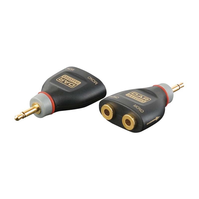 DAP Audio XGA40 - mini-jack/M to 2 x mini-jack/F, incl. 2 x 10 kilo-Ohm resistors - 1