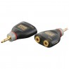 DAP Audio XGA40 - mini-jack/M to 2 x mini-jack/F, incl. 2 x 10 kilo-Ohm resistors - 1