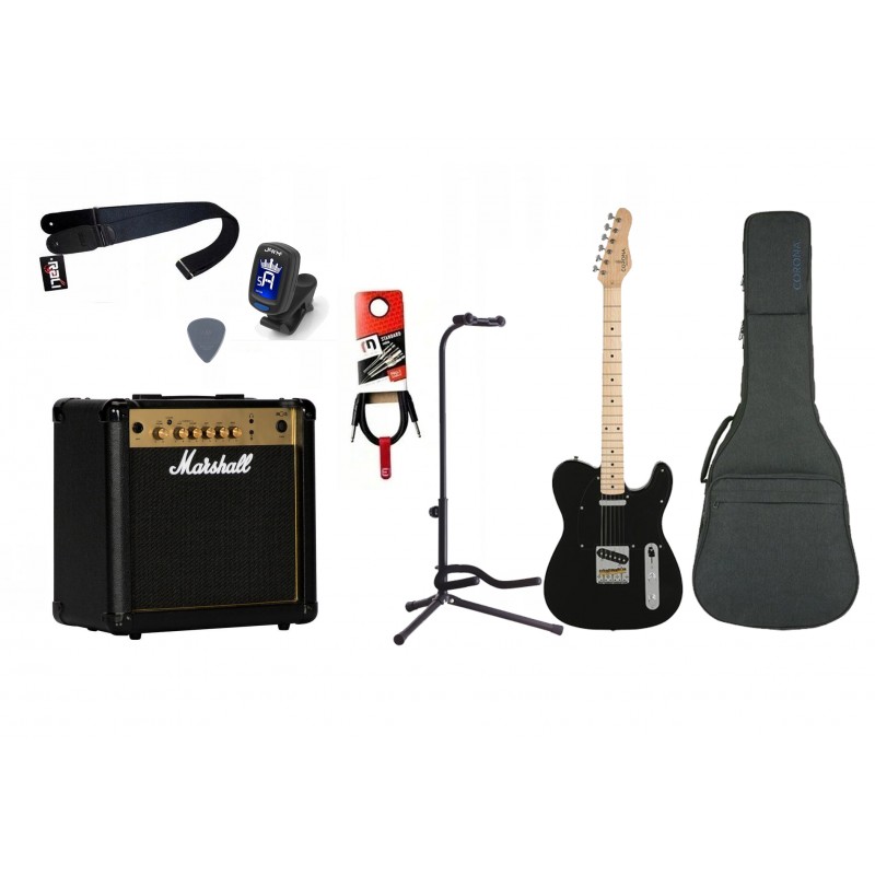 Gitara Elektryczna + Wzmacniacz 15W Kabel Zestaw 663 - 1 Gitara Elektryczna + Wzmacniacz 15W Kabel Zestaw 663 - 1