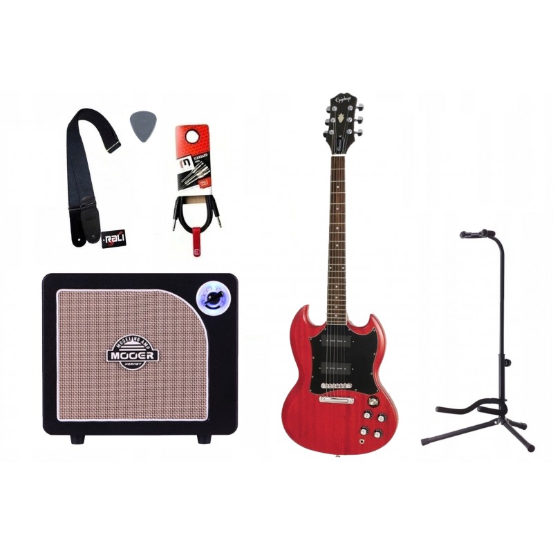 Gitara Elektryczna + Wzmacniacz 15W Kabel Zestaw 693 - 1 Gitara Elektryczna + Wzmacniacz 15W Kabel Zestaw 693 - 1
