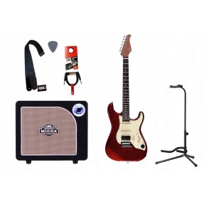 Gitara Elektryczna + Wzmacniacz 15W Kabel Zestaw 716 - 1