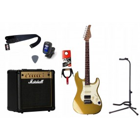 Gitara Elektryczna + Wzmacniacz 15W Kabel Zestaw 730 - 1