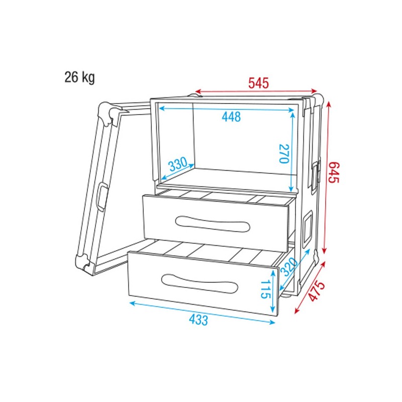 Showgear Wireless Microphone Case 2 - 4 Showgear Wireless Microphone Case 2 - 4