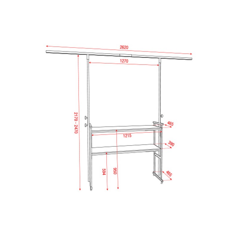 Showgear Mammoth DJ Stand Set - 4 Showgear Mammoth DJ Stand Set - 4