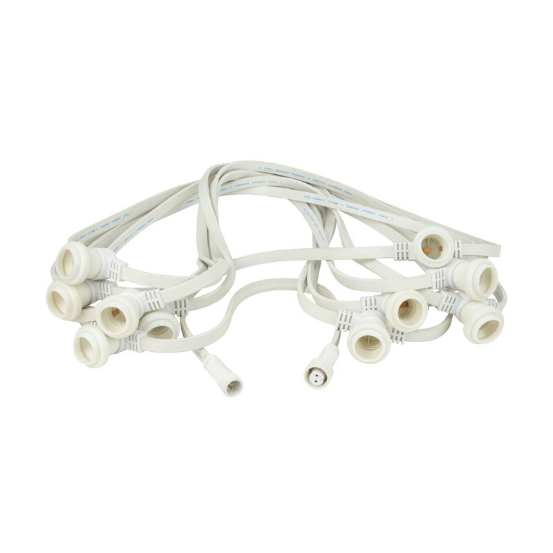 Showgear Festoon Light E27 - 50 cm spacing - white - 50 m - 1