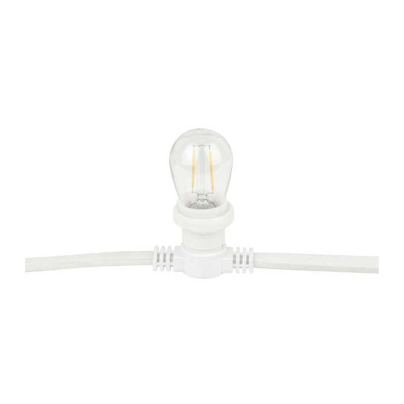 Showgear Festoon Light E27 - 50 cm spacing - white - 50 m - 2