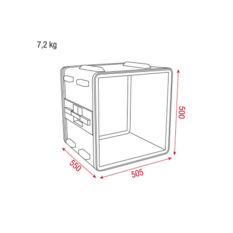 Showgear Double Door Case - 10U, ABS - 2 Showgear Double Door Case - 10U, ABS - 2