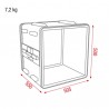 Showgear Double Door Case - 10U, ABS - 2