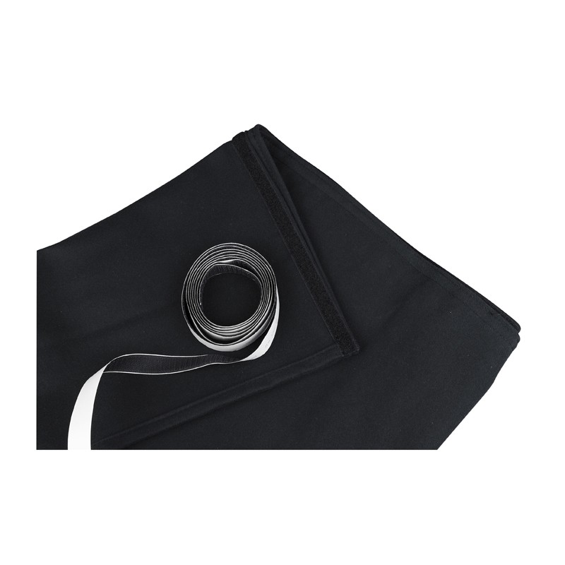 Showgear Stage Skirt Stagemolton 320 g/m2 - 600 x 100 cm, black - 1