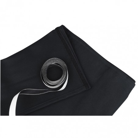 Showgear Stage Skirt Stagemolton 320 g/m2 - 600 x 100 cm, black - 1