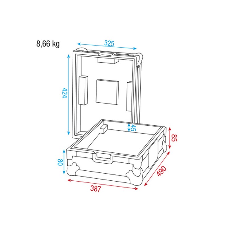 Showgear Case for Pioneer/Technics mixer - 3