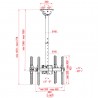 Showgear CLB3255LD TV Ceiling Mount Long Double Sided - 2 Showgear CLB3255LD TV Ceiling Mount Long Double Sided - 2