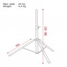 Showgear Speaker Stand Set - Incl. Carrying Bag - 3 Showgear Speaker Stand Set - Incl. Carrying Bag - 3