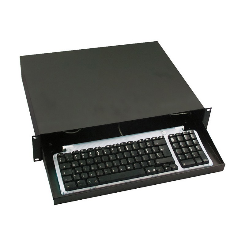 Showgear 19 Inch Keyboard Drawer 2U, Panel for Computer Keyboard - 1