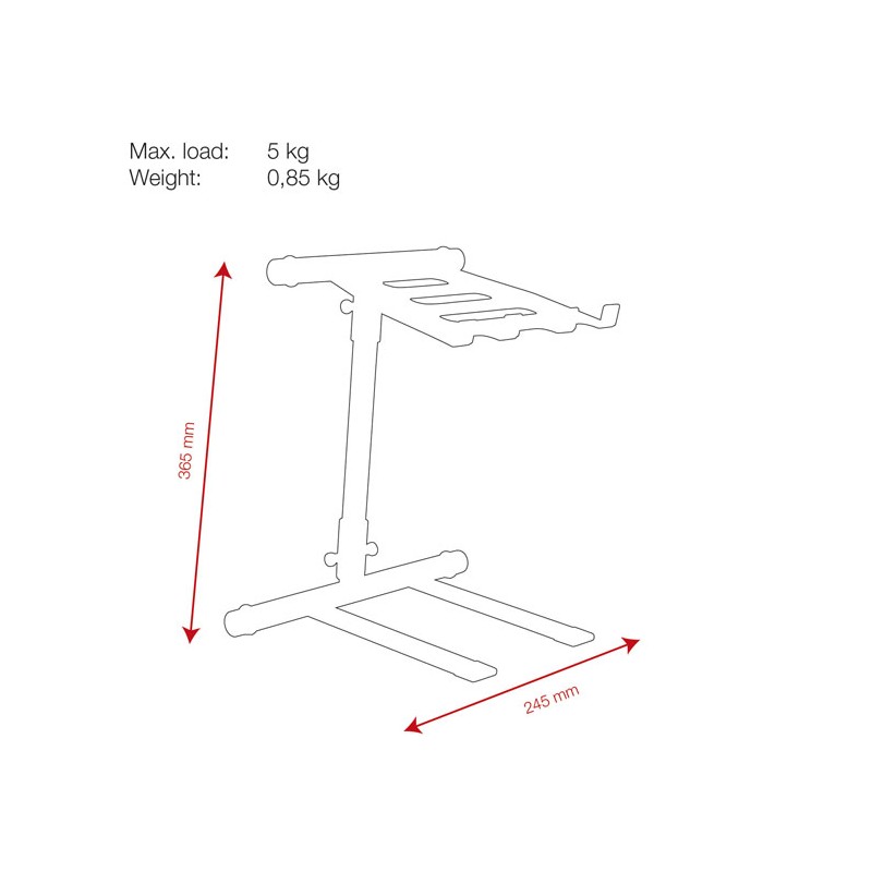 Showgear Foldable Laptop Stand - 3