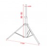 Showgear Mammoth Speaker Stand - 1300-1900 mm - 35 mm - max load 40 kg - 2 Showgear Mammoth Speaker Stand - 1300-1900 mm - 35 mm - max load 40 kg - 2