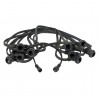 Showgear Festoon Light E27 - 50 cm spacing - black - 10 m - 1