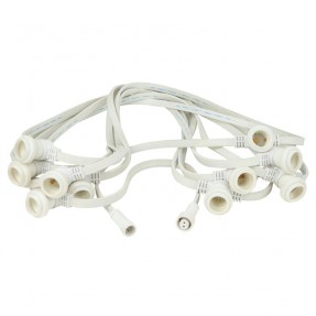 Showgear Festoon Light E27 - 50 cm spacing - white - 10 m - 1