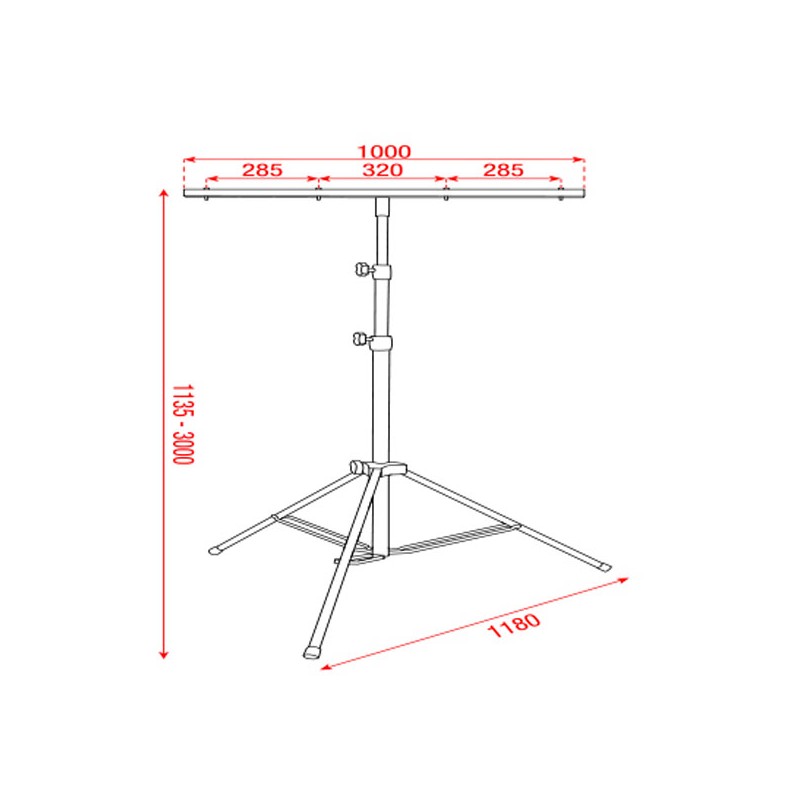 Showgear Metal Medium Light Stand - 2 Showgear Metal Medium Light Stand - 2