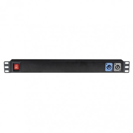 Showgear 19" 1U Socketstrip 7 With powerCON input - 1
