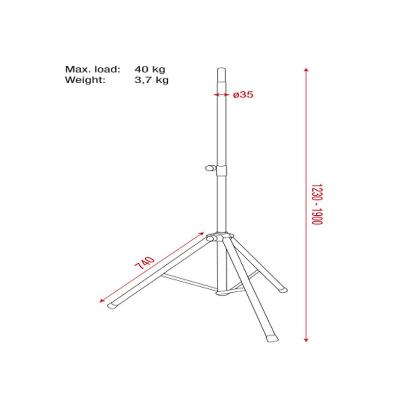 Showgear Speaker Stand Pro - 2 Showgear Speaker Stand Pro - 2