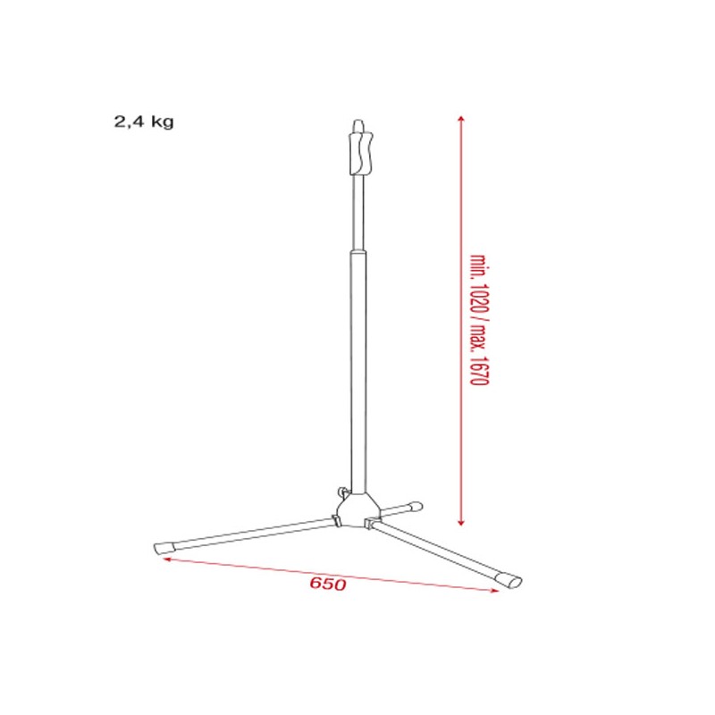 Showgear Microphone Stand - Quick Lock - 2 Showgear Microphone Stand - Quick Lock - 2