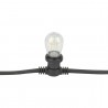 Showgear Festoon Light E27 - 100 cm spacing - black - 10 m - 2
