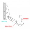 Showgear Adjustable Speaker Bracket 35 mm (D8412) - 4