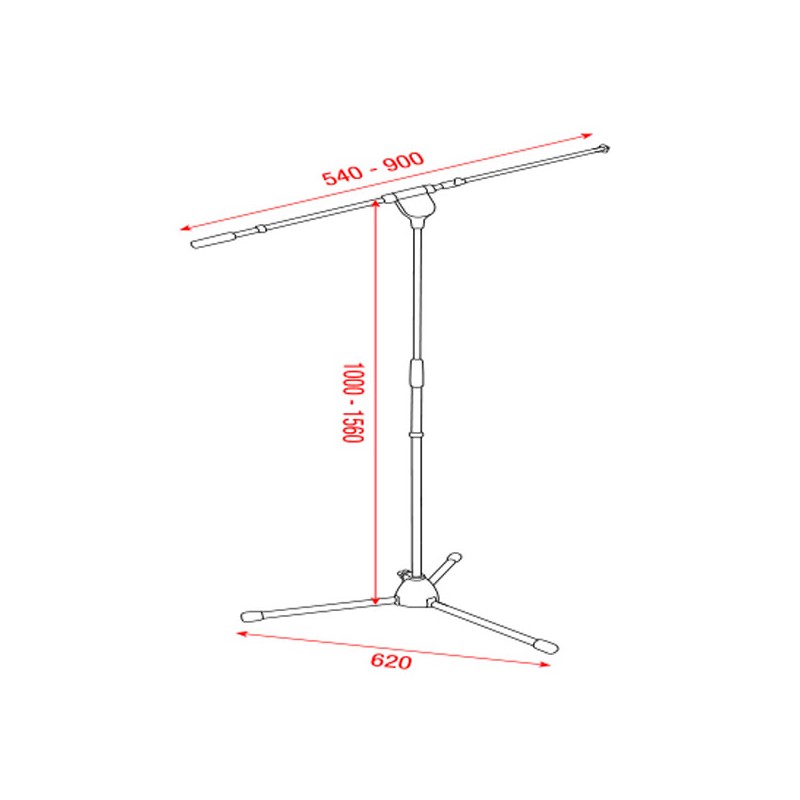 Showgear Mammoth Microphone Stand - High - 4 Showgear Mammoth Microphone Stand - High - 4