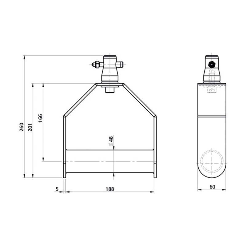 Showgear Single Downrigger (70477B) - 2