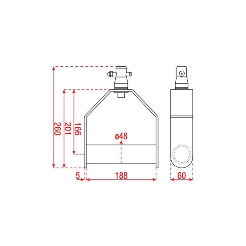 Showgear Single Downrigger (70477B) - 3