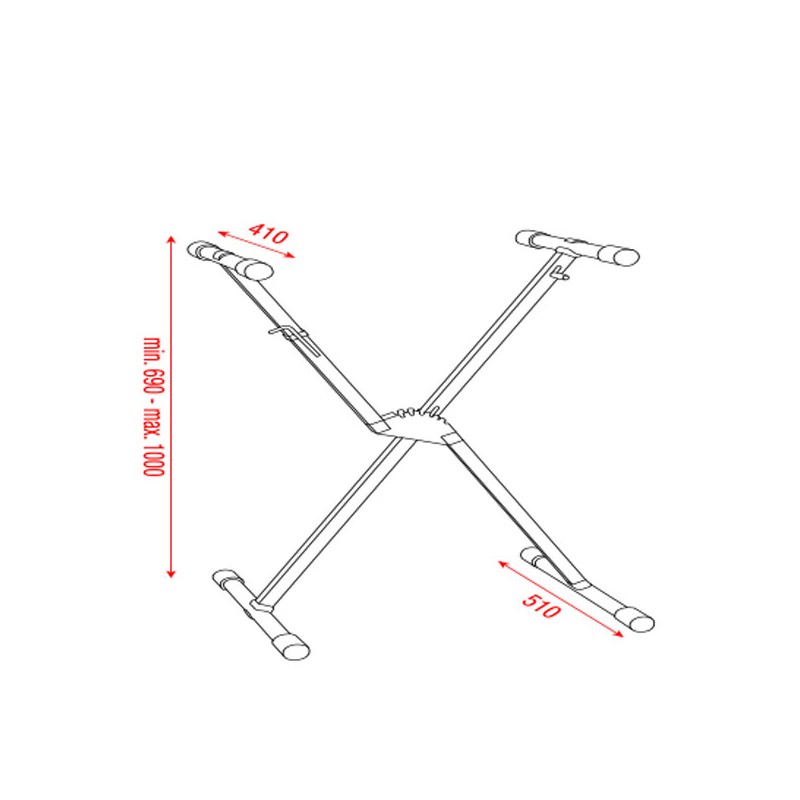 Showgear Keyboard Stand - Single Frame - 2 Showgear Keyboard Stand - Single Frame - 2