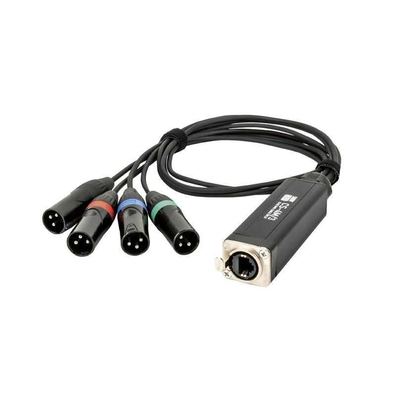 Showgear CS-4M/3 - 4-channel DMX shuttle snake via network cable - 1 Showgear CS-4M/3 - 4-channel DMX shuttle snake via network cable - 1