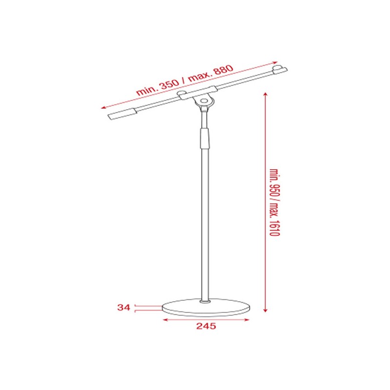 Showgear Microphone Stand - 2 Showgear Microphone Stand - 2