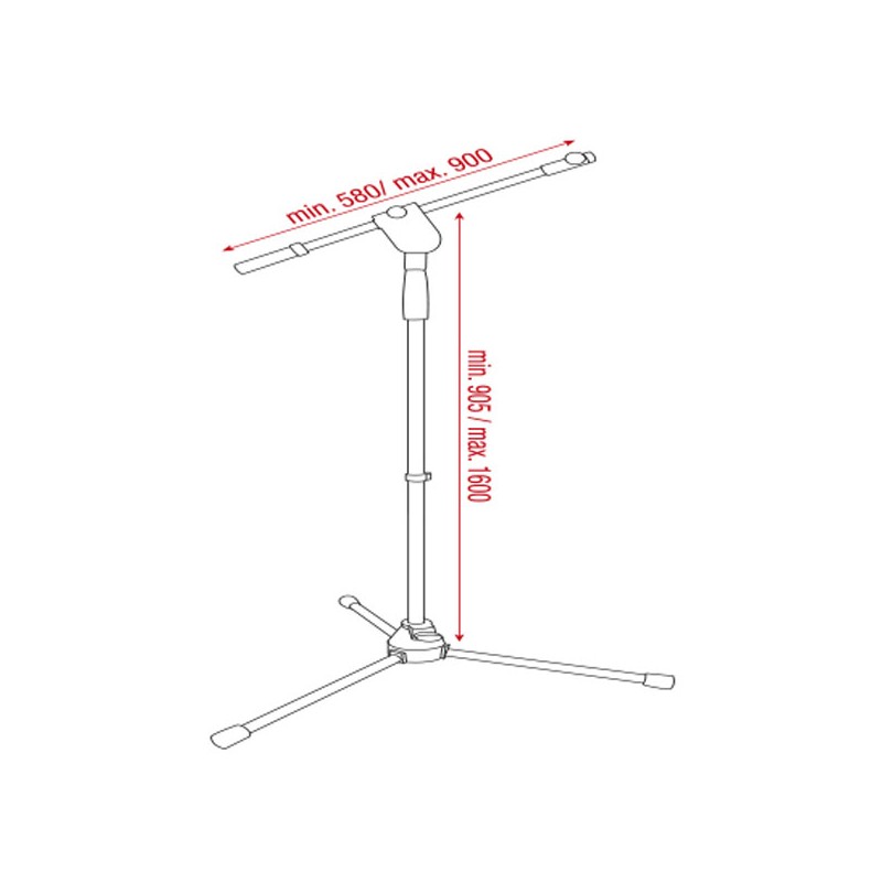Showgear Microphone Stand - Ergo 1 - 2 Showgear Microphone Stand - Ergo 1 - 2