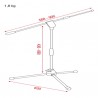 Showgear Microphone Stand - Pro - 430-690 mm - 2 Showgear Microphone Stand - Pro - 430-690 mm - 2