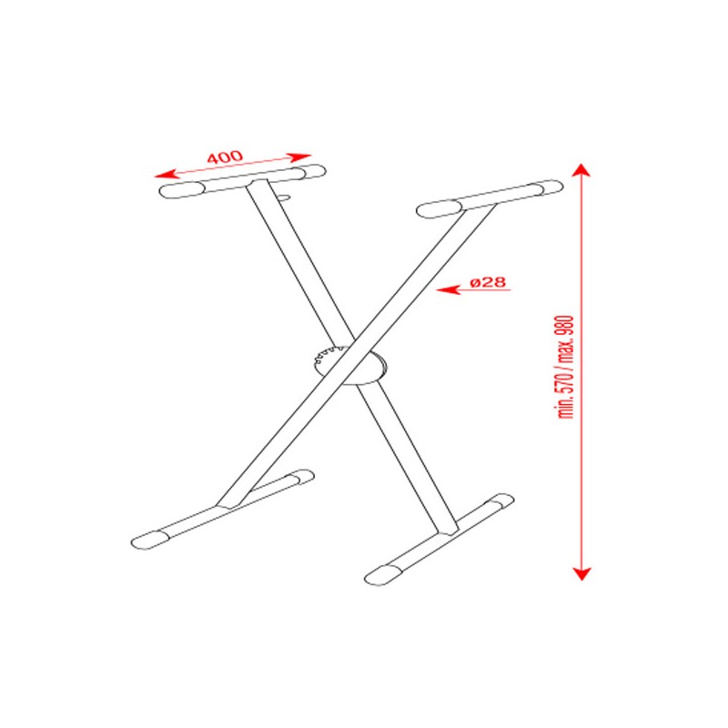 Showgear Keyboard Stand Ergo1 - 4